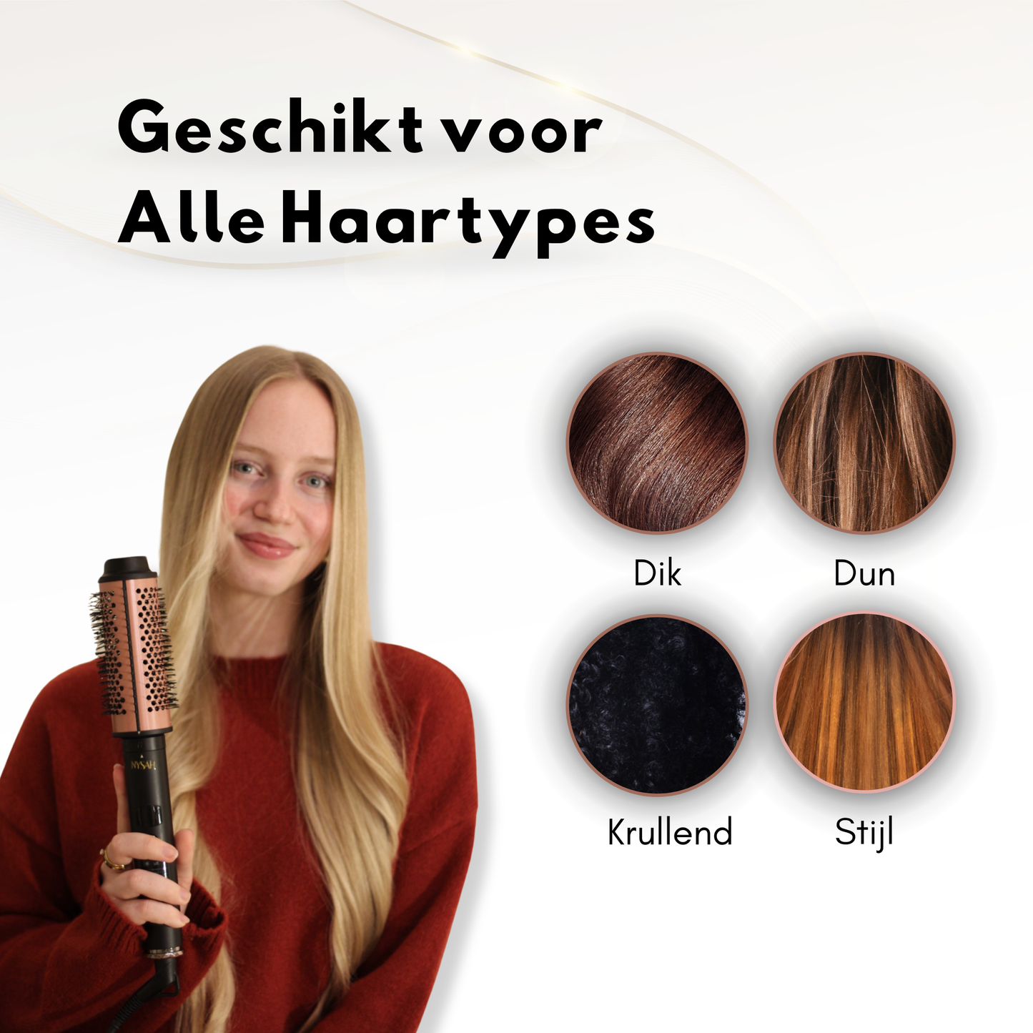 Nysah 3in 1Thermal Brush Keramische Warmteborstel.