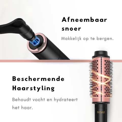 Nysah 3in 1Thermal Brush Keramische Warmteborstel.