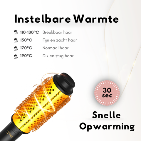 Nysah 3in 1Thermal Brush Keramische Warmteborstel.