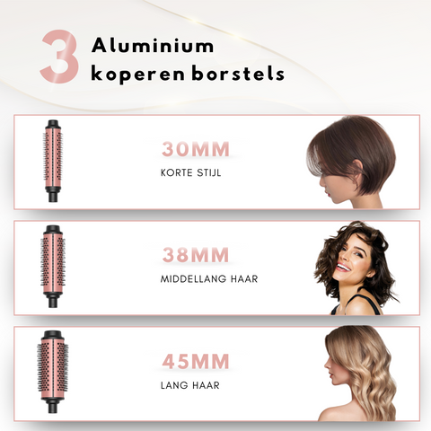 Nysah 3in 1Thermal Brush Keramische Warmteborstel.