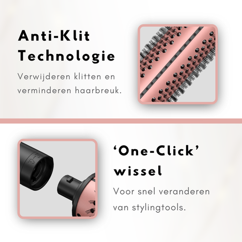 Nysah 3in 1Thermal Brush Keramische Warmteborstel.