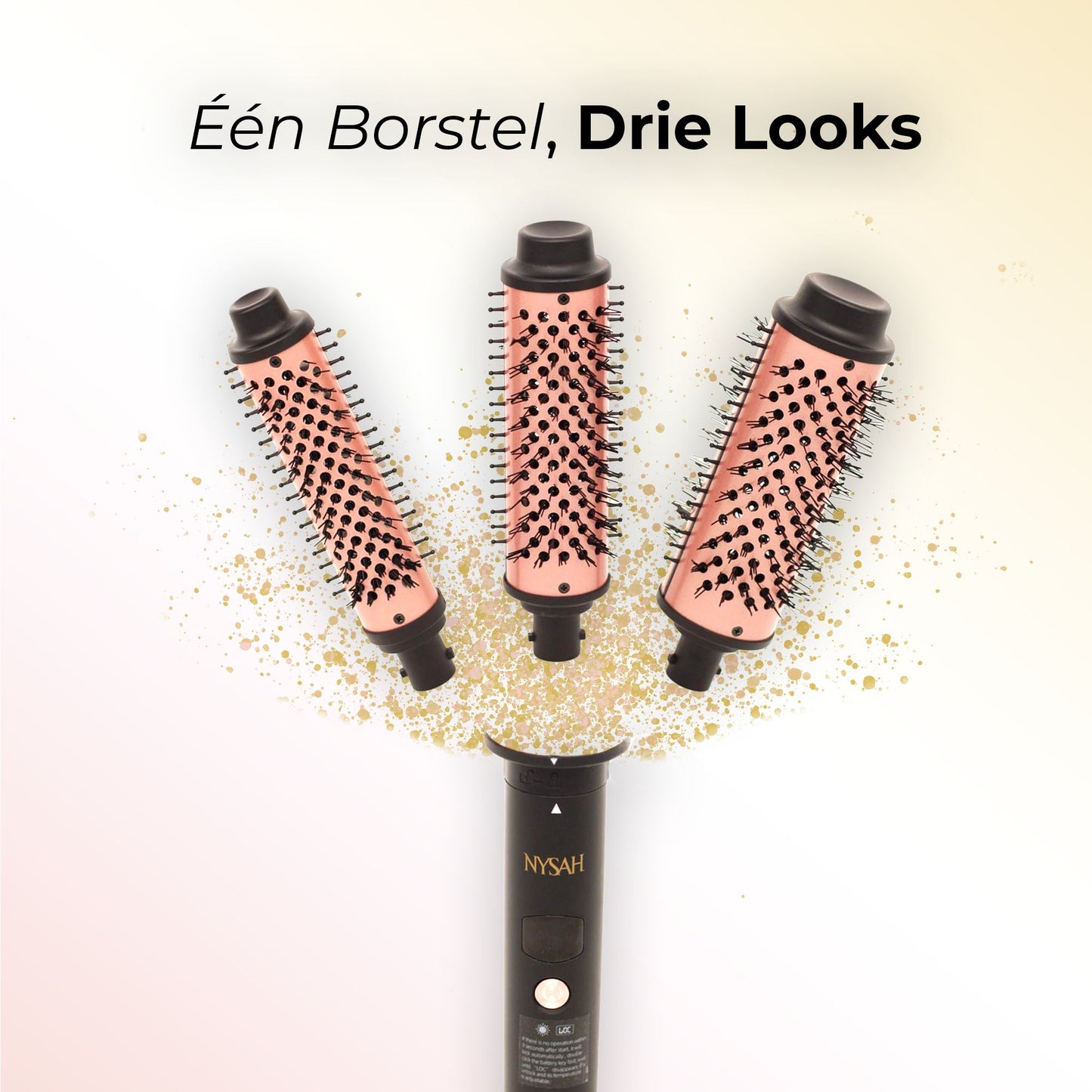 Nysah 3in 1Thermal Brush Keramische Warmteborstel.